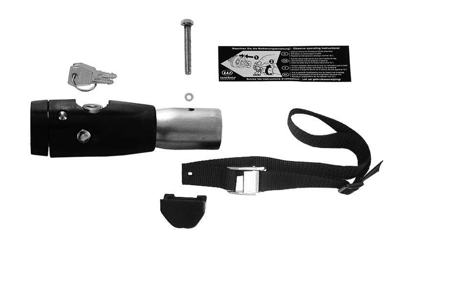 SALE Deichselanschluss für d= 27,8 mm Außendurchmesser Fahrradanhängerdeichsel rund