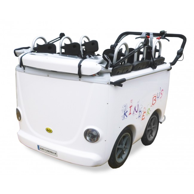 WEBER Kinderbus Krippenwagen 6 Sitzer - Cabrio Version (ohne Sonnen- und Regendach)