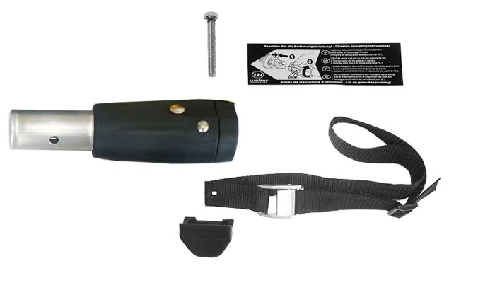 SALE Deichselanschluss für d= 27,9 mm Außendurchmesser Fahrradanhängerdeichsel rund