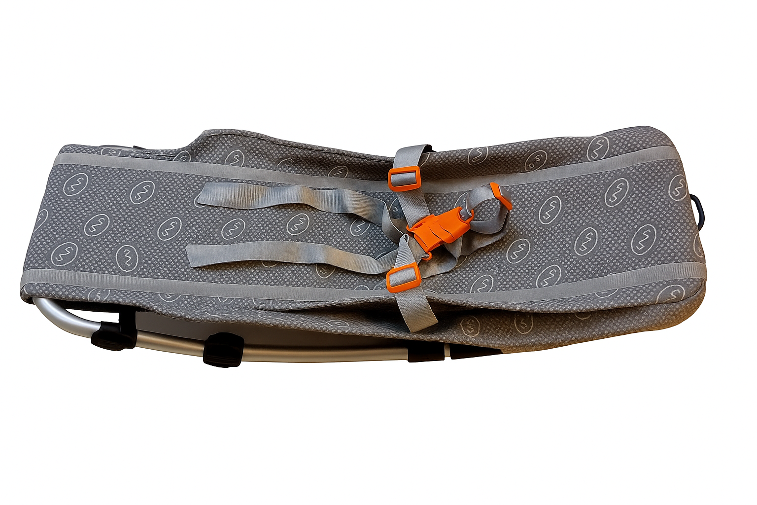 Verstellbare Babyschale - ohne Nackenhörnchen Gurtschließen orange