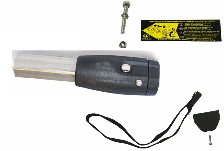 SALE Deichselanschluss für d= 23,5 mm Innenmaß Fahrradanhängerdeichsel vierkant ohne Schloß