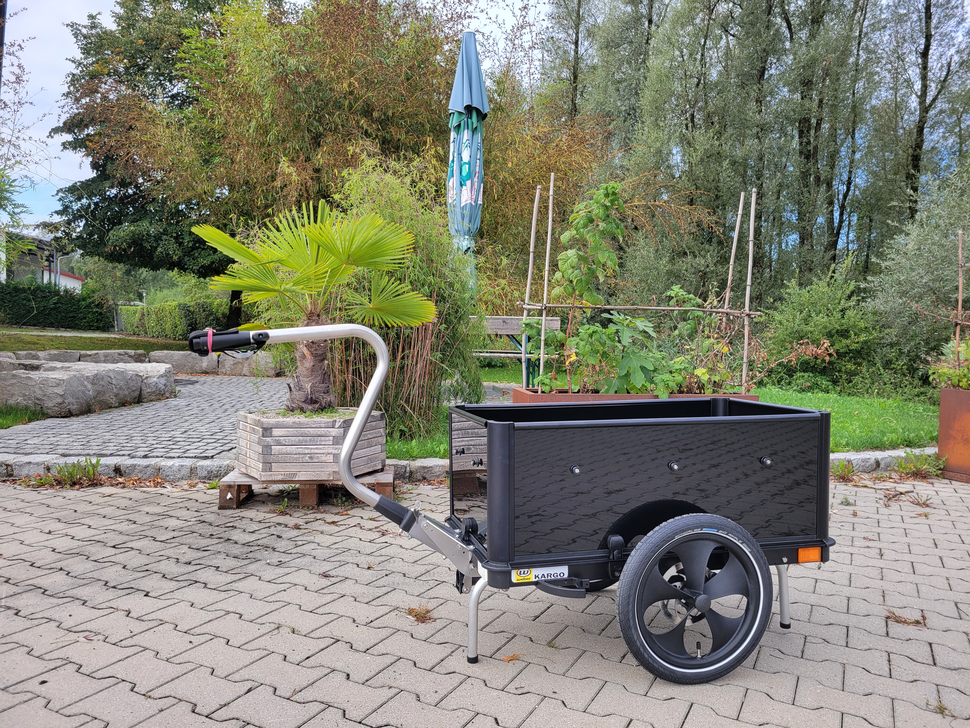 Fahrradanhänger Kargo Flex mit Handdeichselfunktion - Sonderbau