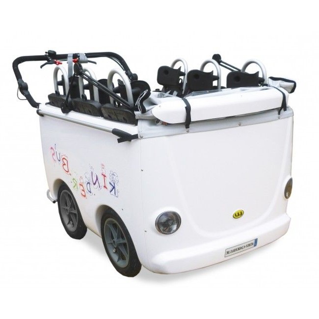 Weber Kinderbus Krippenwagen 4 Sitzer - Cabrio Version (ohne Sonnen- und Regendach)