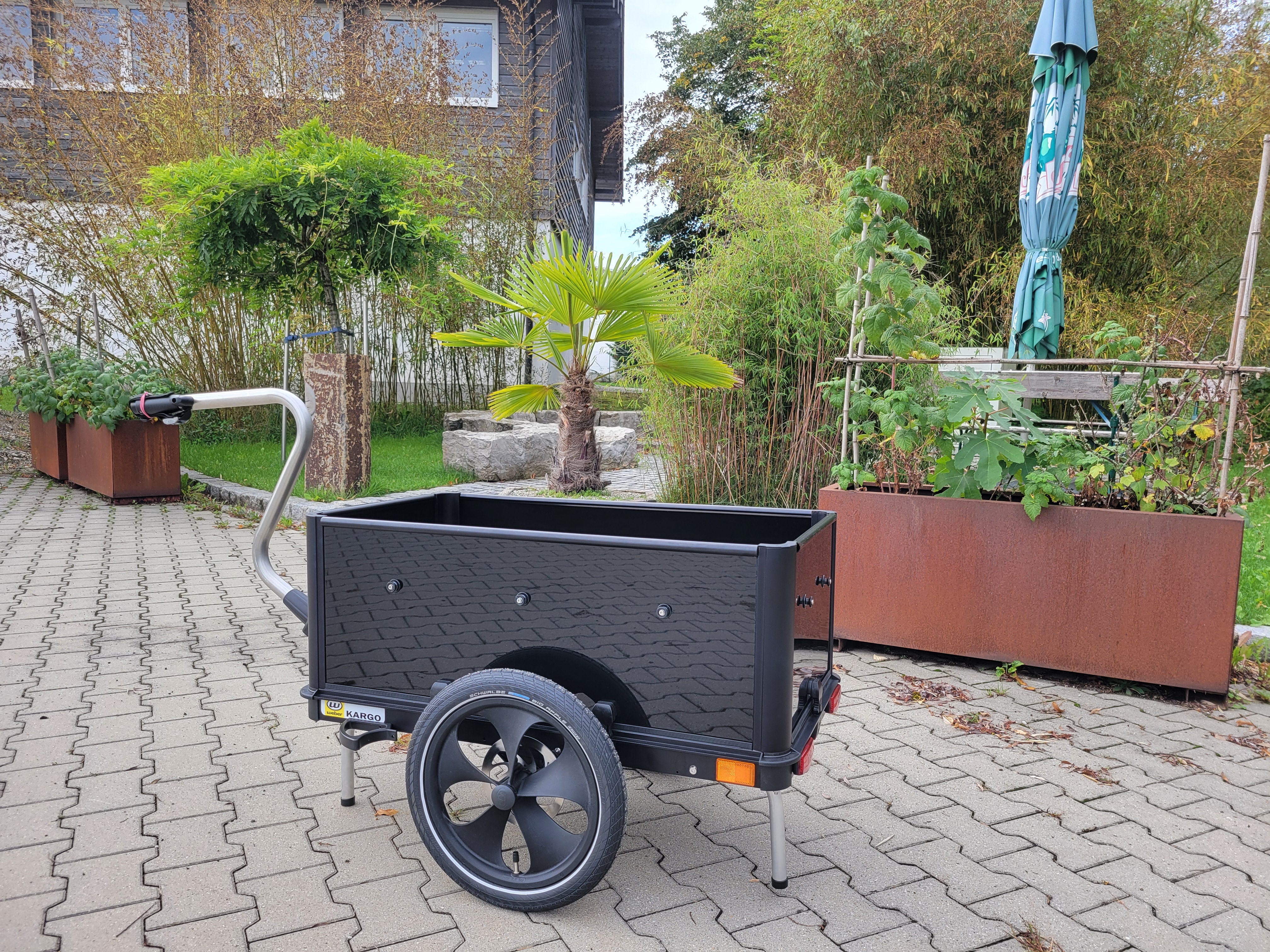 Fahrradanhänger Kargo Flex mit Handdeichselfunktion - Sonderbau