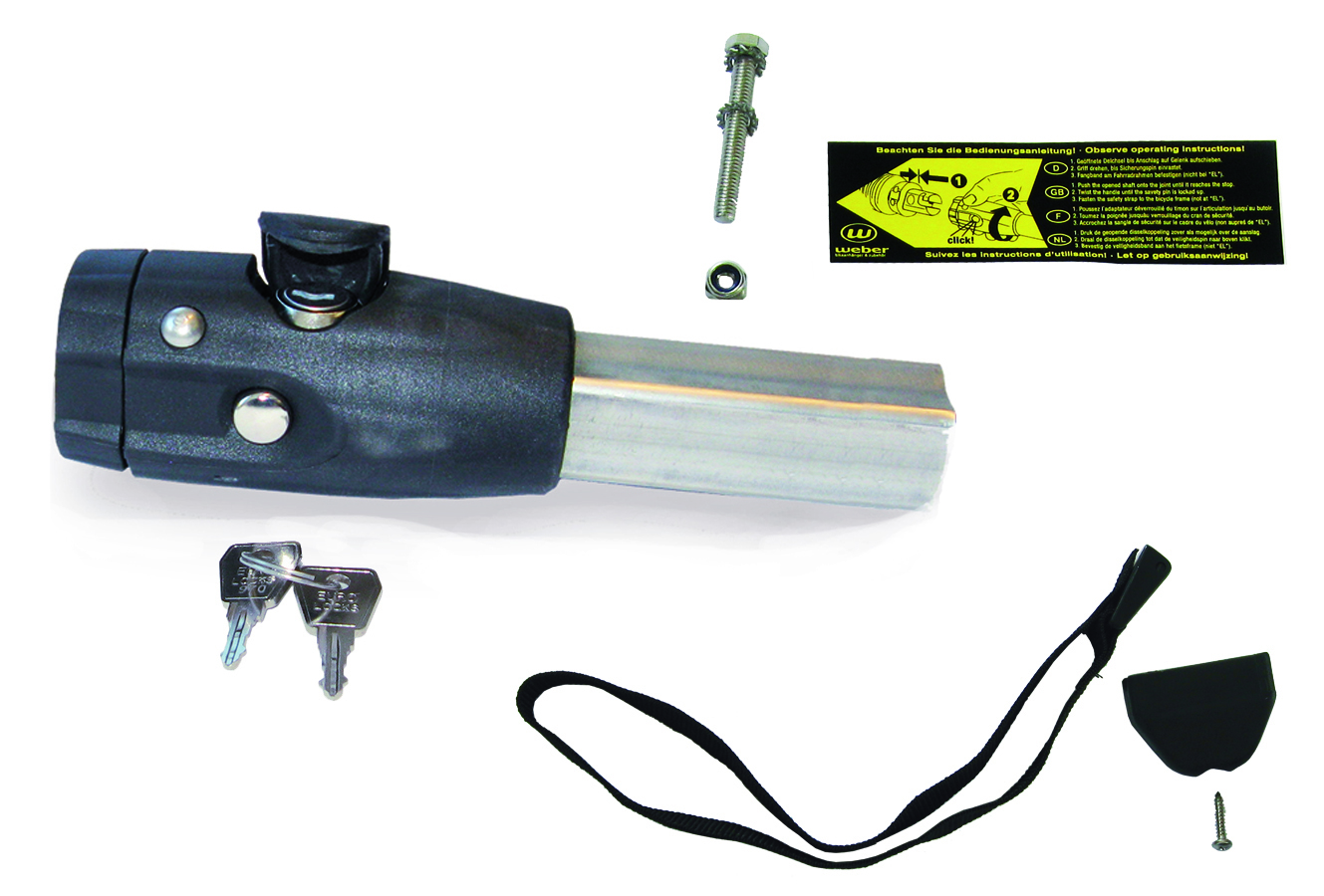 SALE Deichselanschluss für d= 23,5 mm Innenmaß Fahrradanhängerdeichsel vierkant